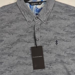 NEW 7 Diamonds Ace Navy Blue Performance‎ Golf Polo Mens Size XXL